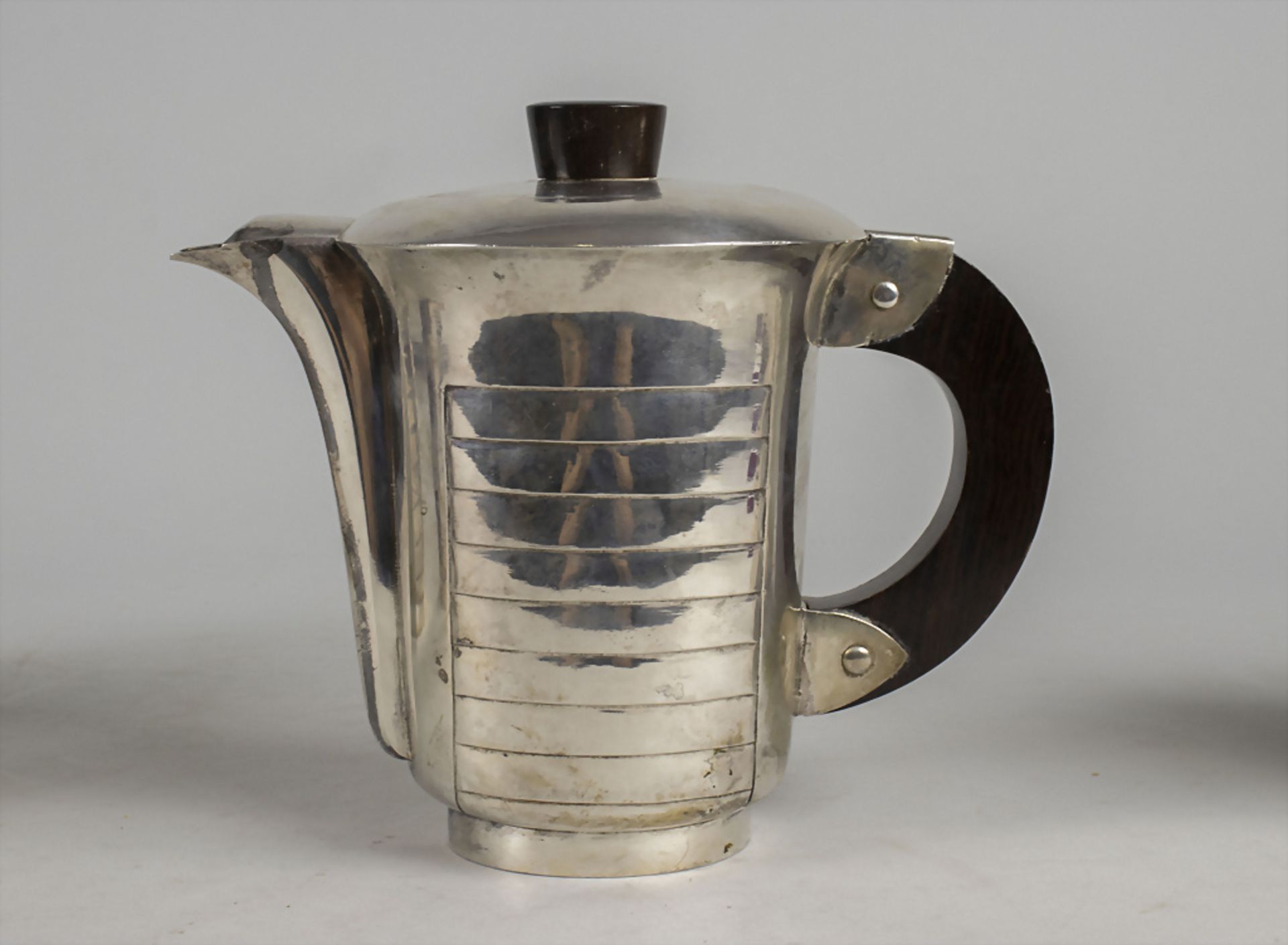 Art Déco Kaffee- und Teekern / An Art Deco silver coffee and tea set, um 1920 - Bild 4 aus 8