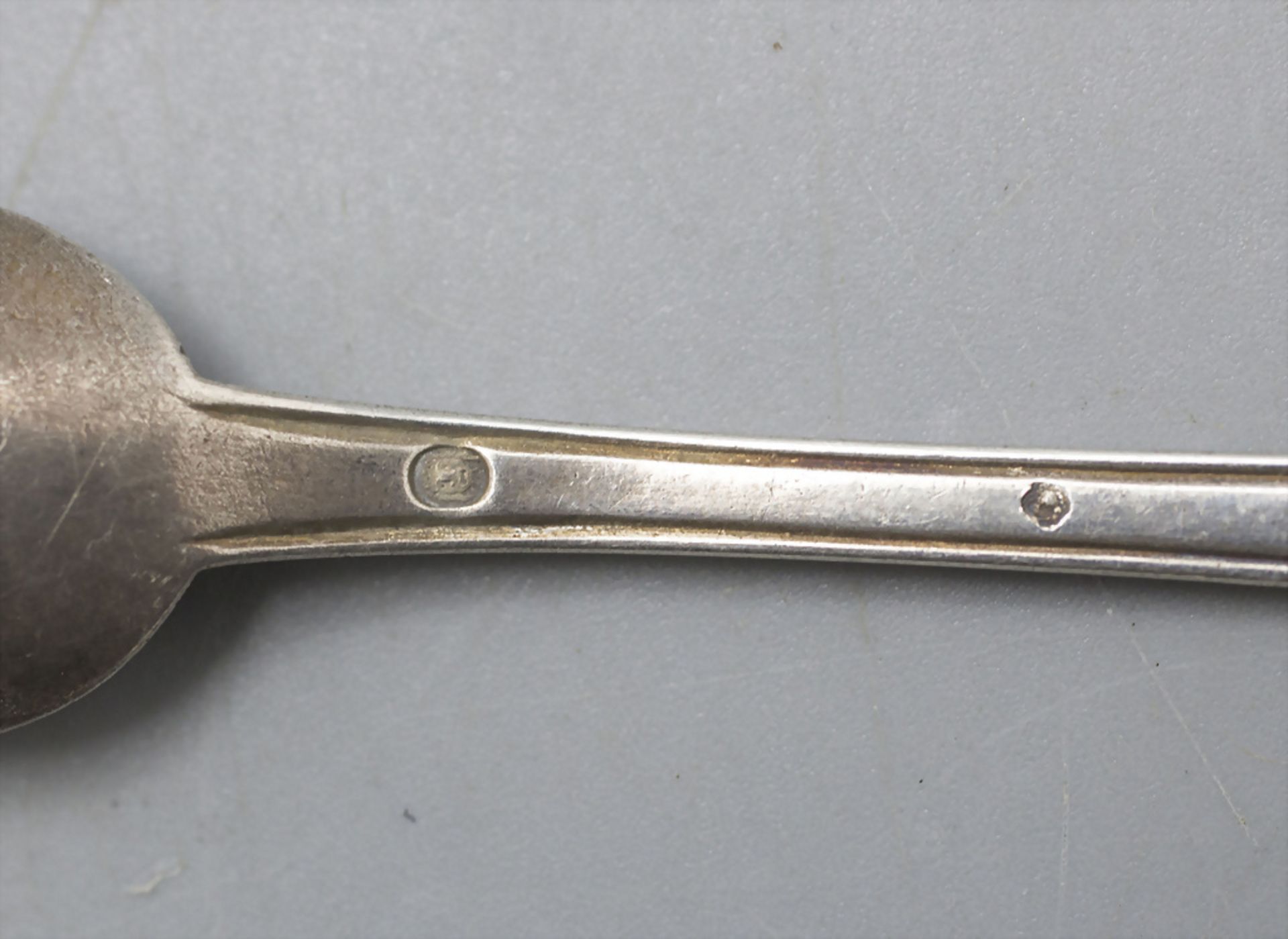 Paar Salzschaufeln / Salzlöffel / A pair of silver salt spoons, Pierre Hippolyte Fournerot, ... - Bild 5 aus 5