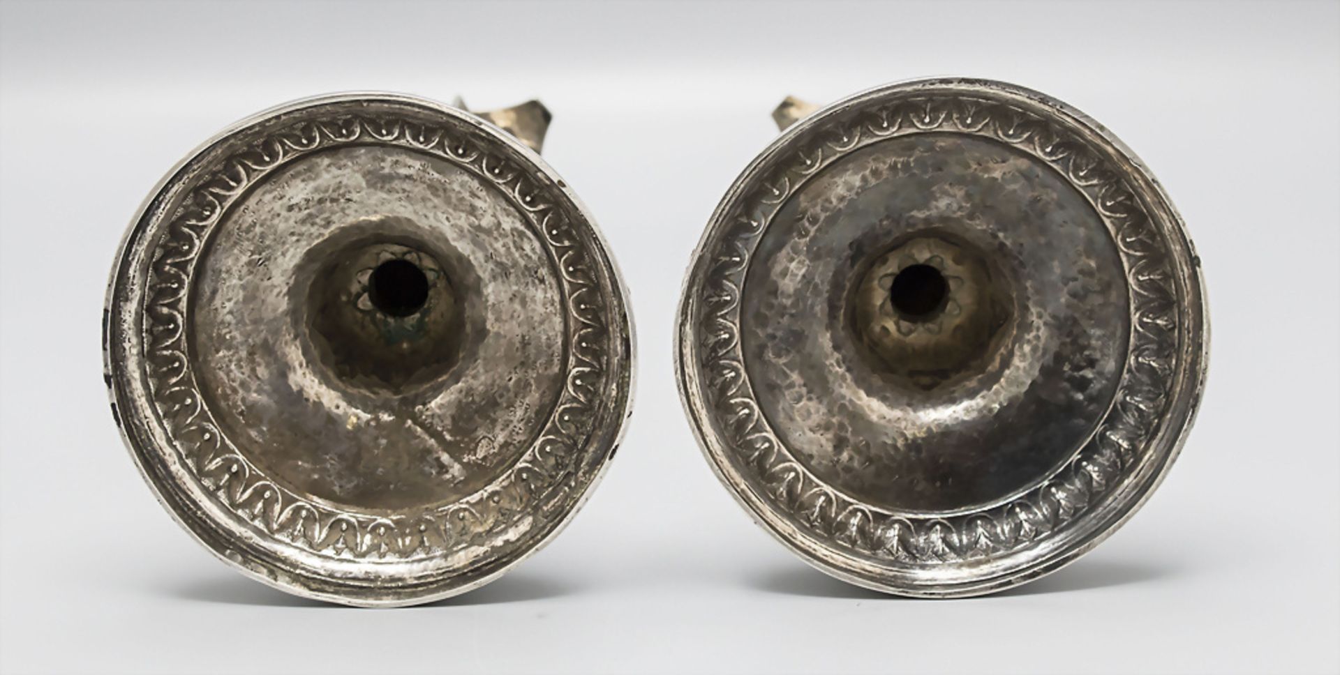 Paar Empire Kerzenleuchter / A pair of silver candlesticks, Verdun (Mosel/Meuse), 1809-1819 - Image 6 of 6