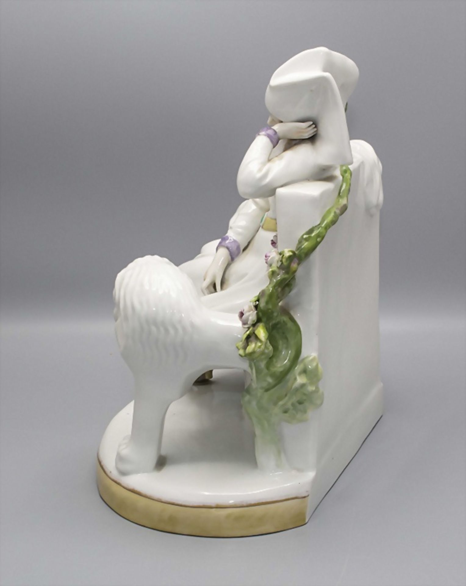 Jugendstil Figur einer schlummernden jungen Dame / An Art Nouveau figure of a dozing young ... - Image 3 of 7