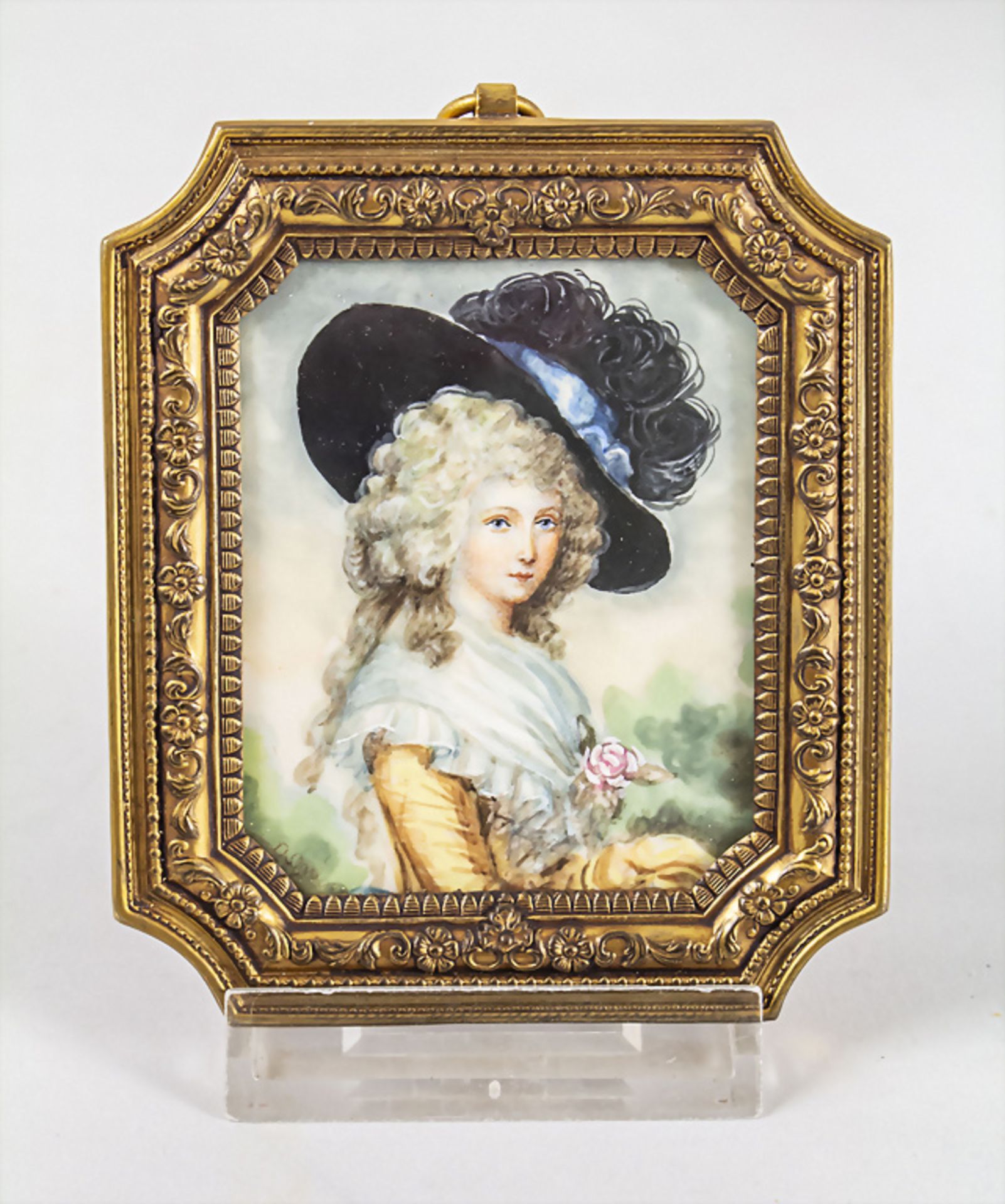Miniatur Porträt der Herzogin von Devonshire / A miniature portrait of the Duchess of ... - Image 2 of 4