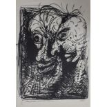 Jacques Grinberg (1914-2011), 'Zwei abstrakte Köpfe' / 'Two abstract heads', 20. Jh.