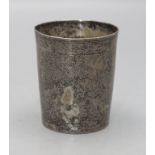 Schlangenhautbecher / A snake skin silver beaker, Johann Friedrich Ehe, Nürnberg, 1774