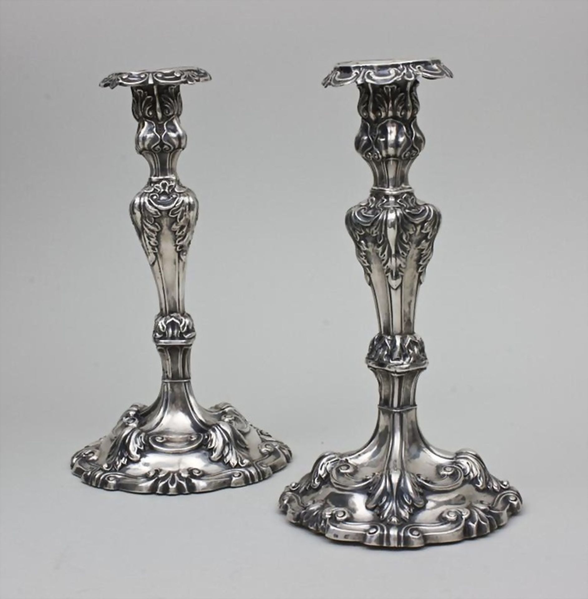 Paar Leuchter/A Pair of Candlesticks, wohl Skandinavien, 18./19. Jh.