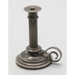 Miniatur Handleuchter / A miniature silver candle holder with handle, Georg Adam Scheid ...