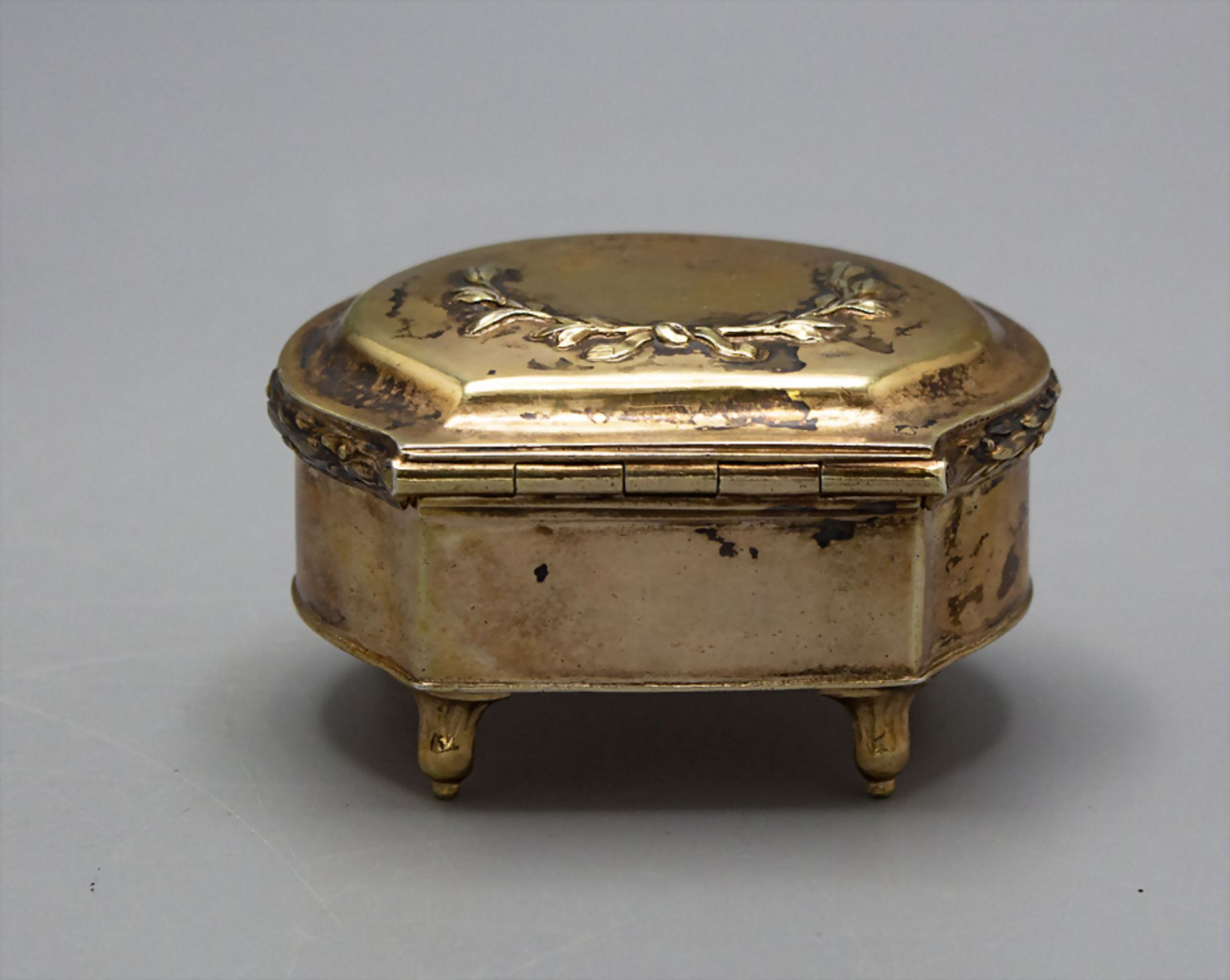 Louis-Seize Tabatiere / A silver snuff box / tobacco box, Samuel Bardet, Augsburg, 1785-1787 - Bild 3 aus 6