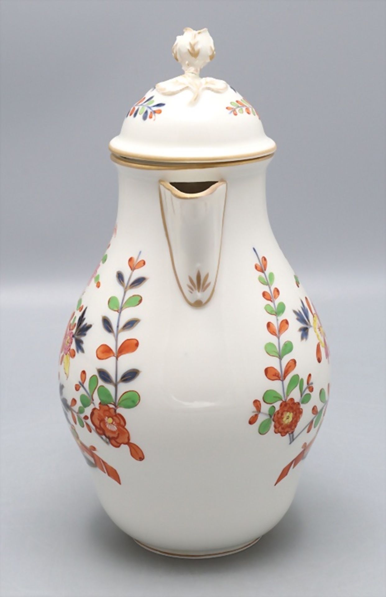 Kanne 'Indisch Purpur' / A pot with purple Indian pattern, Meissen, 1860-1924 - Bild 2 aus 7