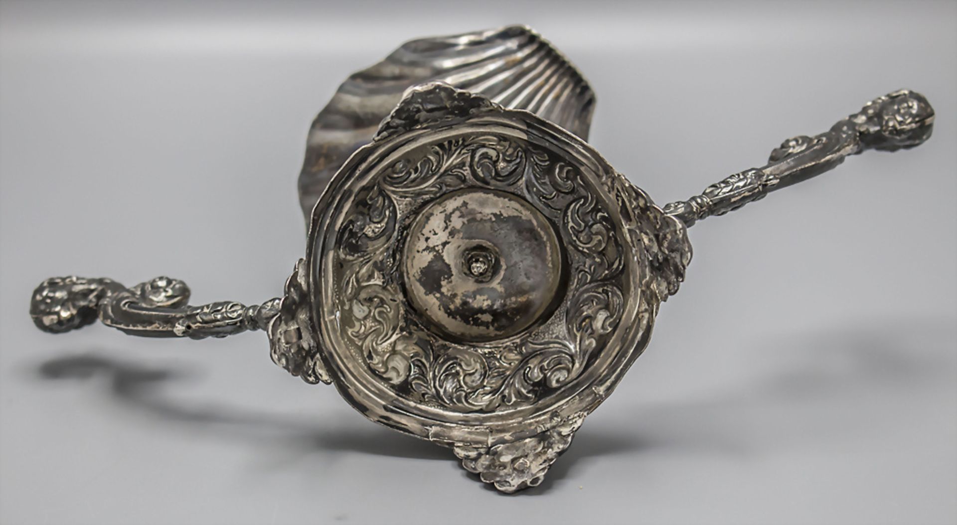 Saliere / Gewürzschälchen / A silver open salt cellar, Barcelona, um 1810 - Image 6 of 8