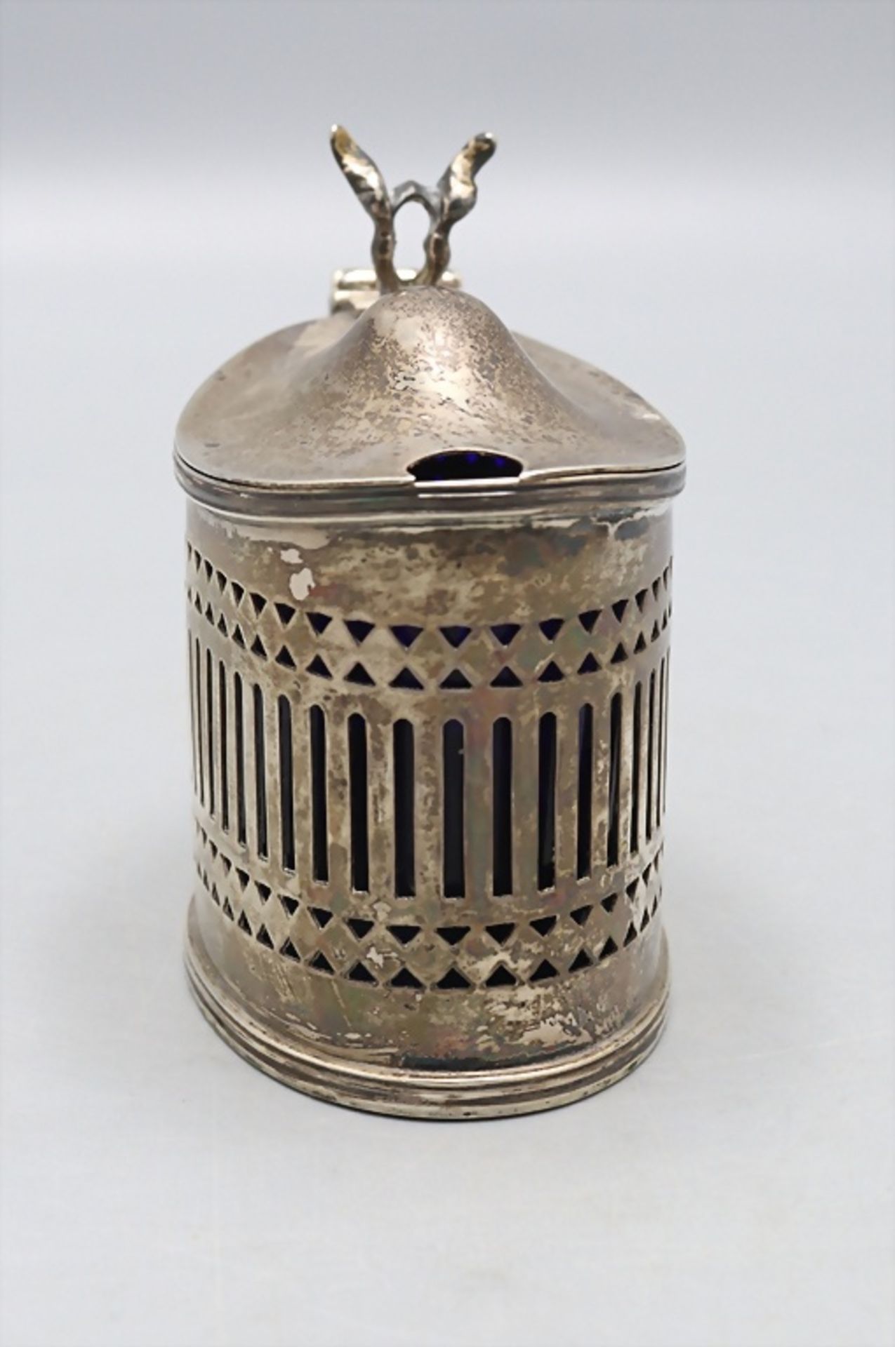 Senftopf / A silver mustard pot, Mappin & Webb, Chester, um 1920 - Bild 5 aus 10