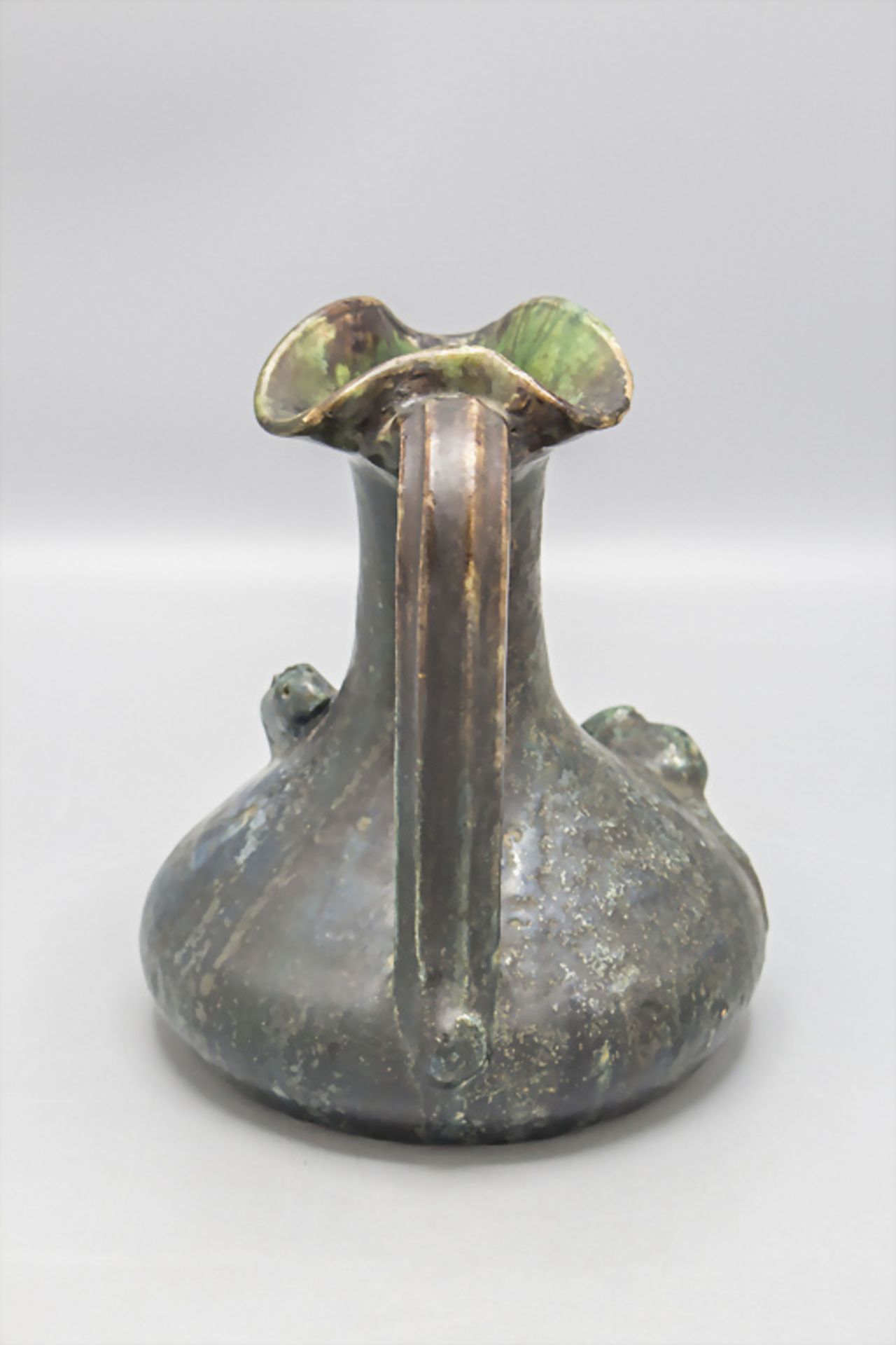 Keramik Henkelvase mit Mäusen / A ceramic handled vase with mice - Bild 4 aus 7