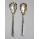 Art Déco Salatbeteck / Art Deco plated salat servers, Mappin & Webb, Import, Rue de la Paix, ...