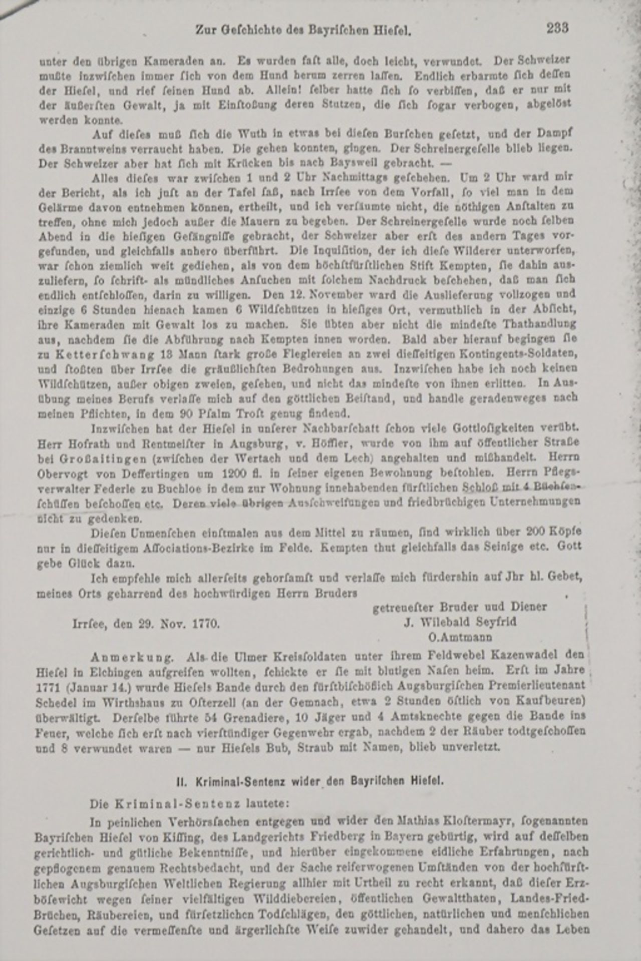 Unbekannter Maler des 18. Jh., zwei Gemäldepaare 'Hiesel (Räuber) Bande' / Two pairs of ... - Image 8 of 8