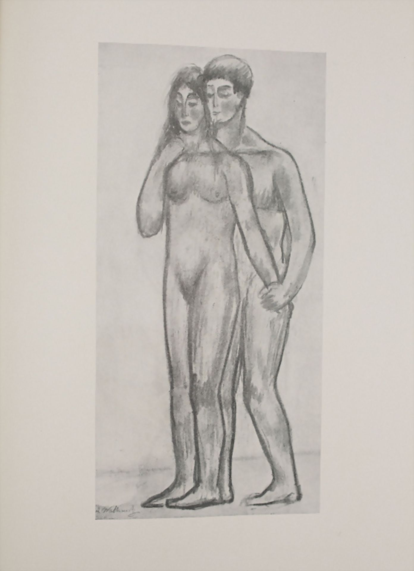 Abraham WALKOWITZ (1878-1965): 'One hundred drawings', mit Originalzeichnung, New York, 1925 - Image 4 of 9