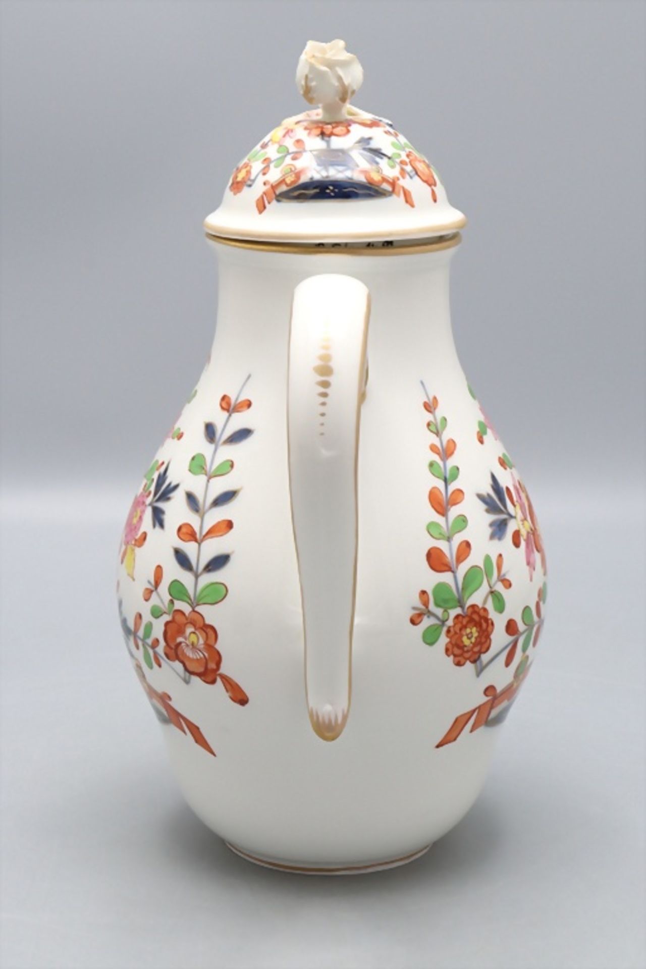 Kanne 'Indisch Purpur' / A pot with purple Indian pattern, Meissen, 1860-1924 - Image 4 of 7
