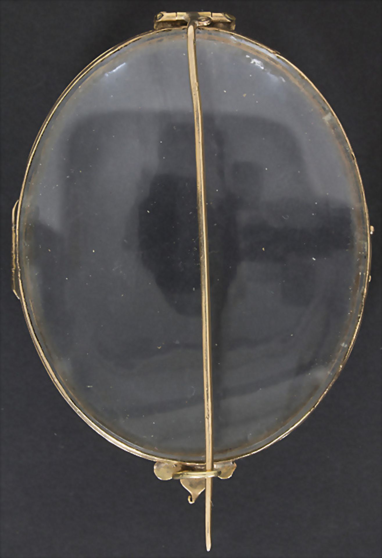 Große ovale Brosche / A large oval brooch, 18. Jh. - Image 2 of 3