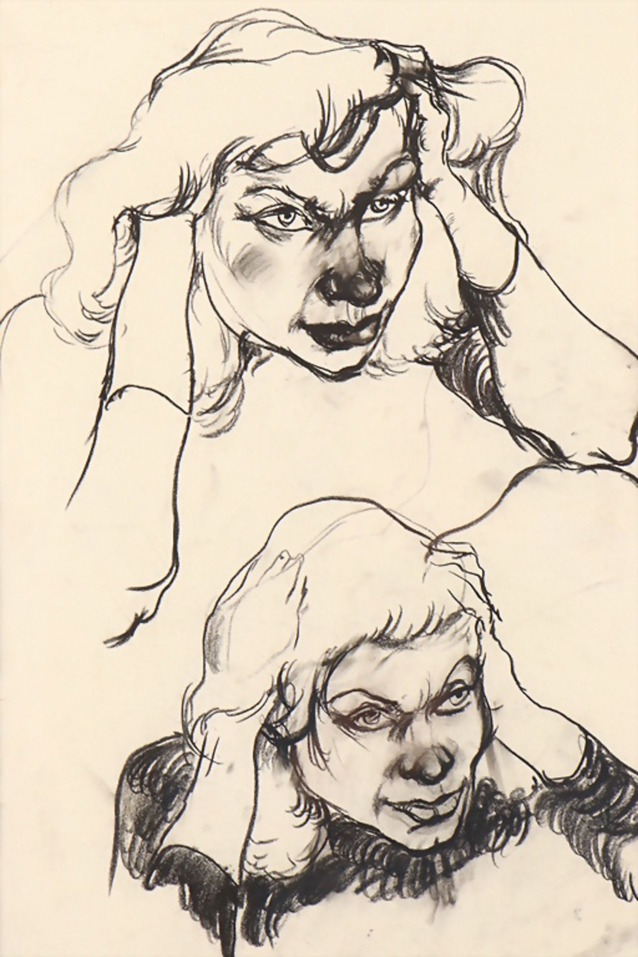 Karl HUBBUCH (Karlsruhe 1891-1979), Tuschezeichnung / An ink drawing - Image 3 of 5