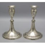 Paar Empire Reiseleuchter / A pair of Empire silver travel candlesticks, Bertold Gerder, Wien, 1818