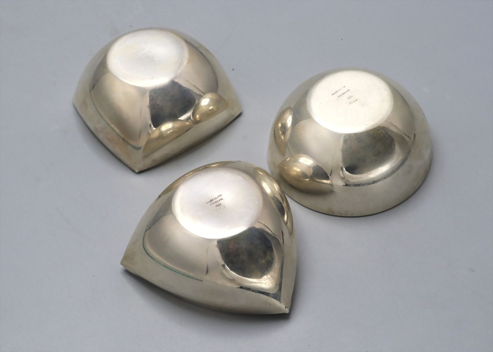 3 Art Déco Schalen / 3 Art Deco silver bowls, Pampaloni, Florenz/Firenze, 20. Jh. - Image 5 of 6