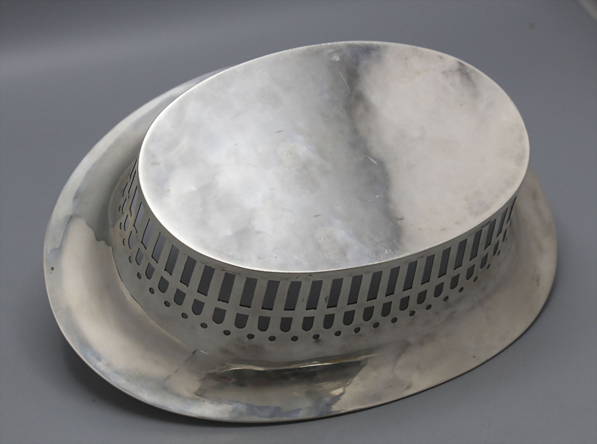 Korbschale / A silver basket, Anral Bachruch, Budapest, um 1900 - Image 5 of 5