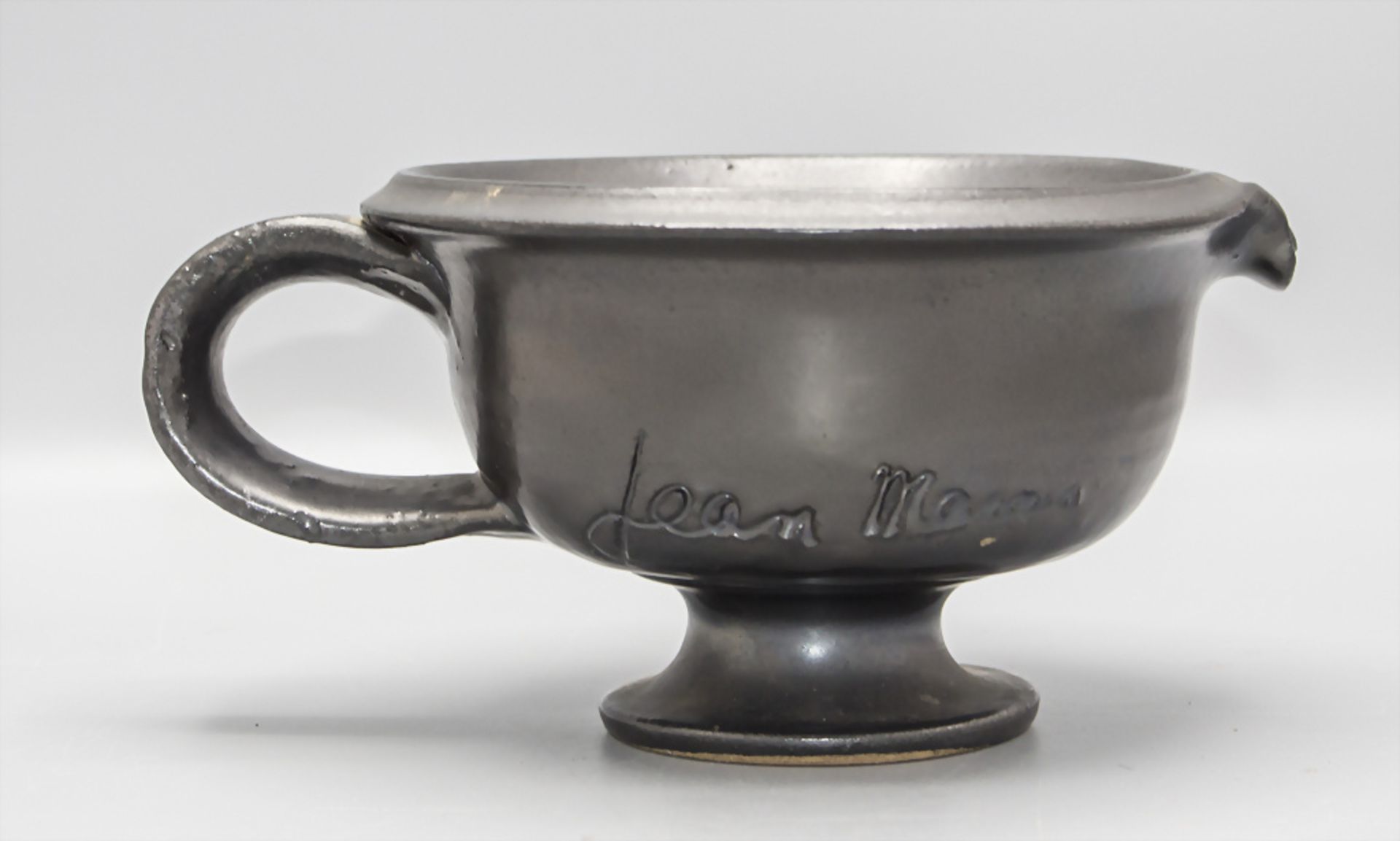 Jean Marais (1913-1998), Künstler Keramik Henkelgefäß / An artist ceramic pot with handle, ... - Bild 3 aus 5