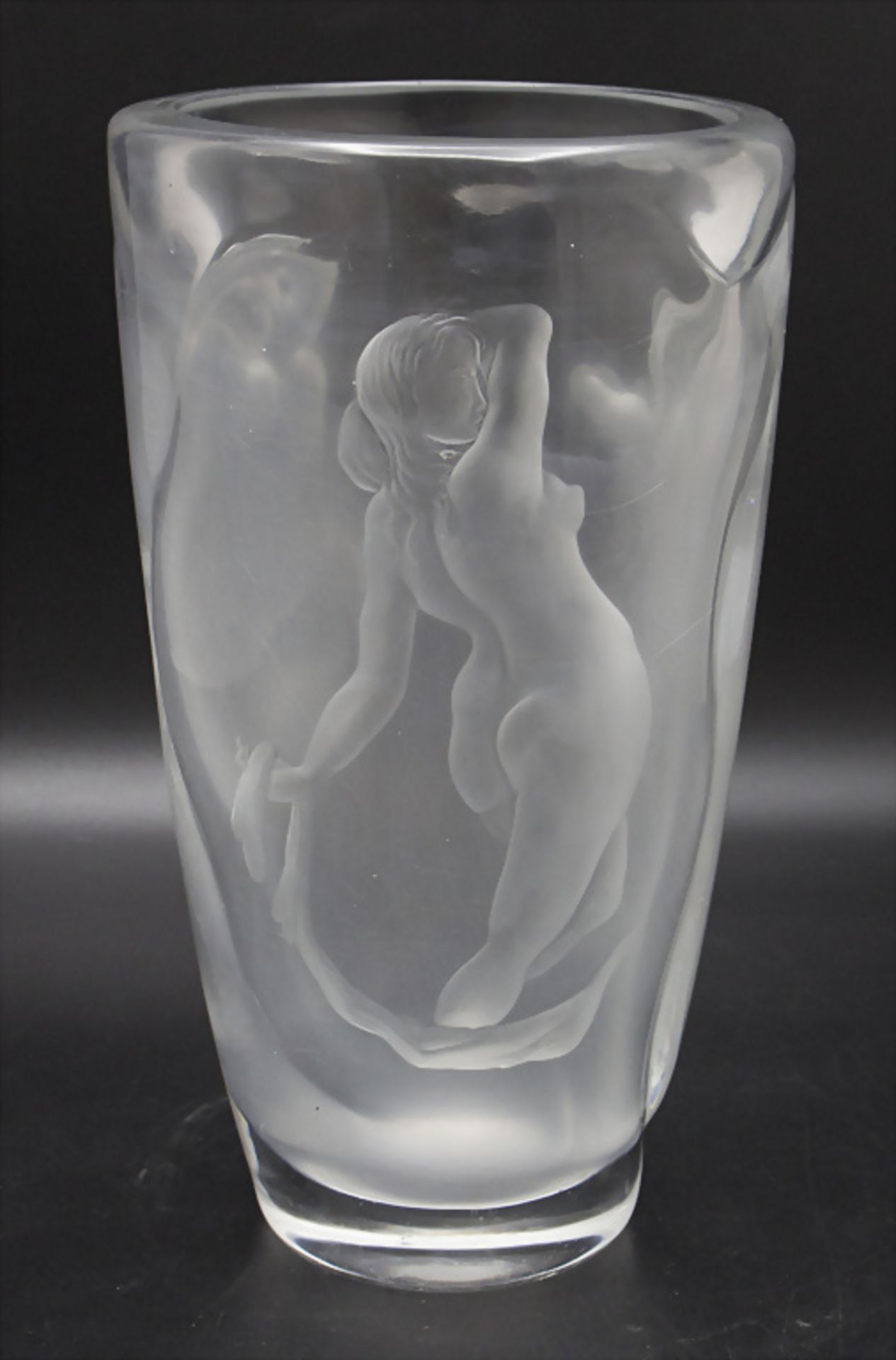 Glasziervase 'Drei Grazien' / A decorative glass vase 'Three Graces', Orrefors, Schweden, 1964 - Image 3 of 4