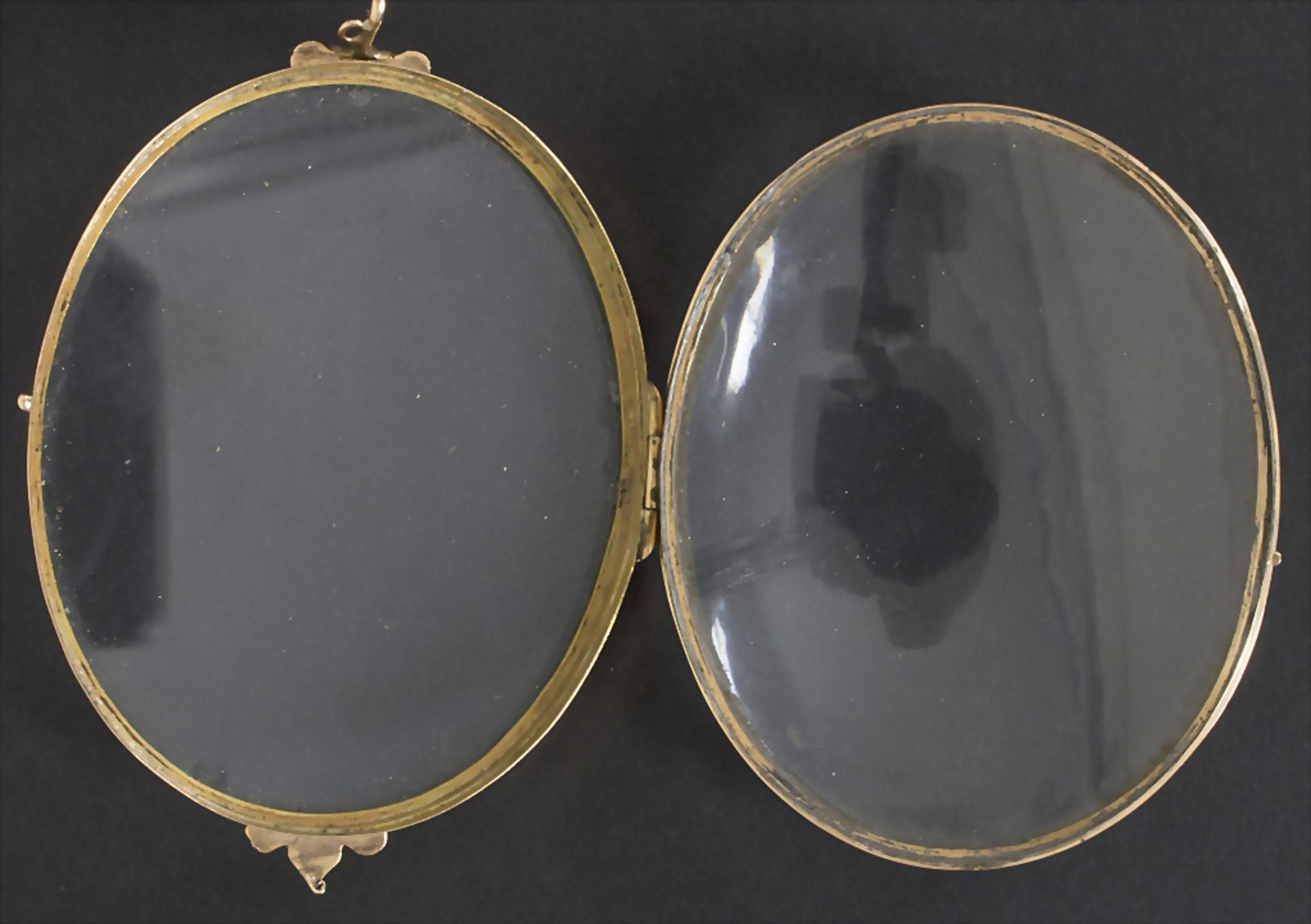 Große ovale Brosche / A large oval brooch, 18. Jh. - Image 3 of 3