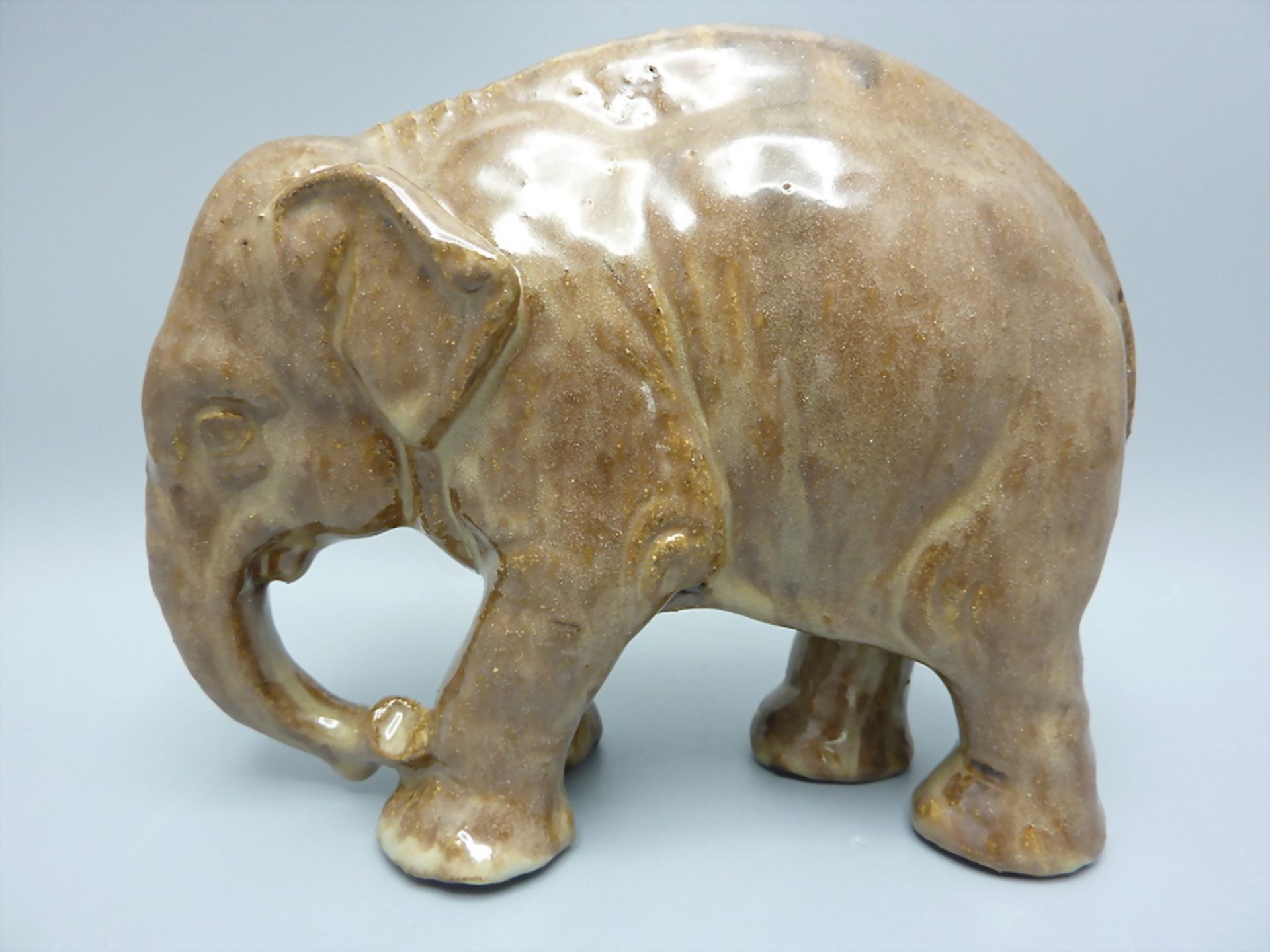 Keramik Figur 'Elefant' / A ceramic figure 'Elephant', deutsch, um 1920