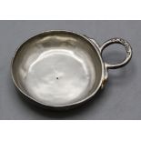 Branntweinschale / A silver wine tester / Tastevin en argent massif, Pierre Chesneau, Angers, ...