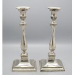 Paar Kerzenleuchter / A pair of silver candlesticks, Toussaint Winand, Liège, 1784