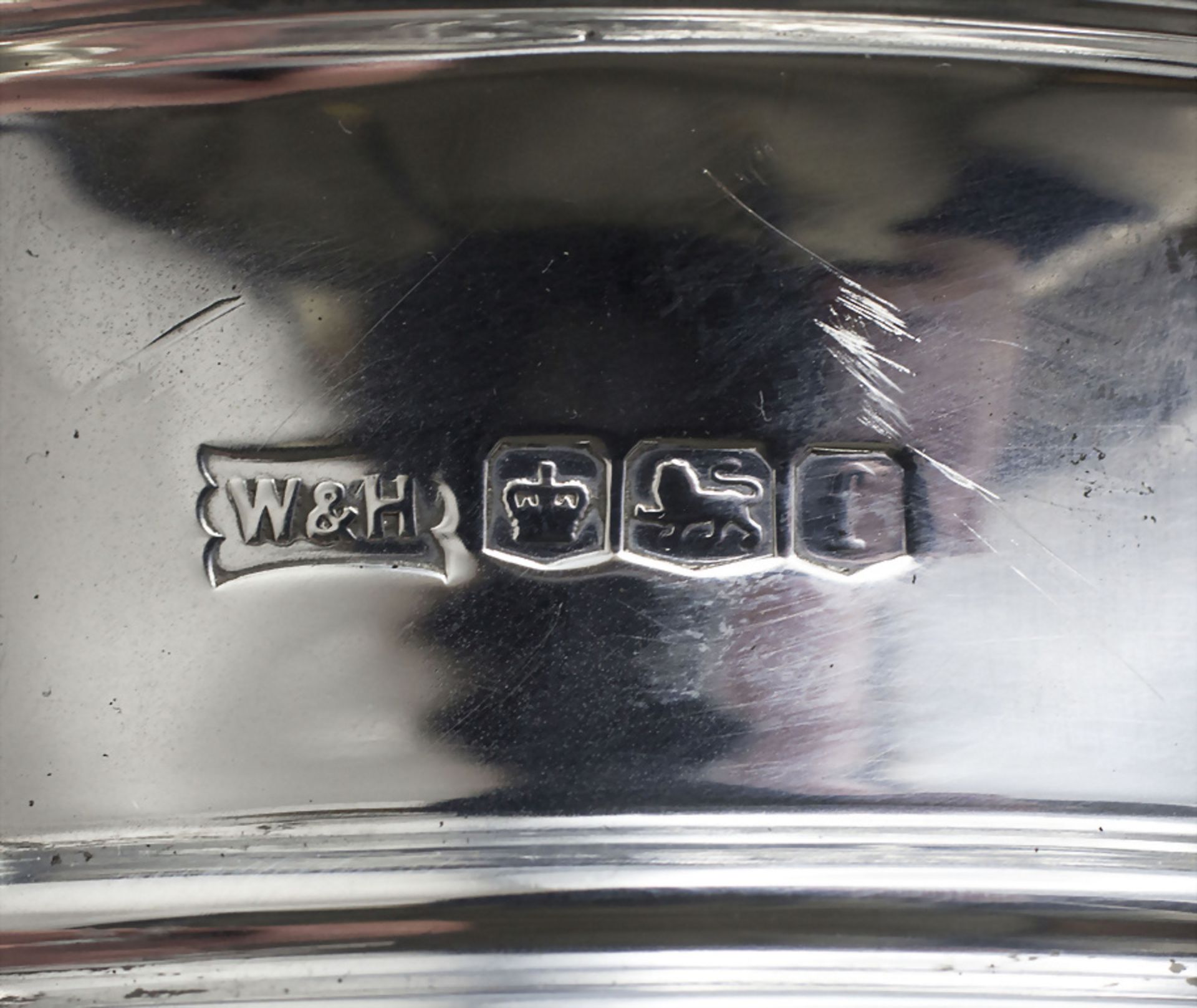 Henkelschale / A silver bowl with handles, Walker & Hall, Sheffield, 1923 - Bild 2 aus 6