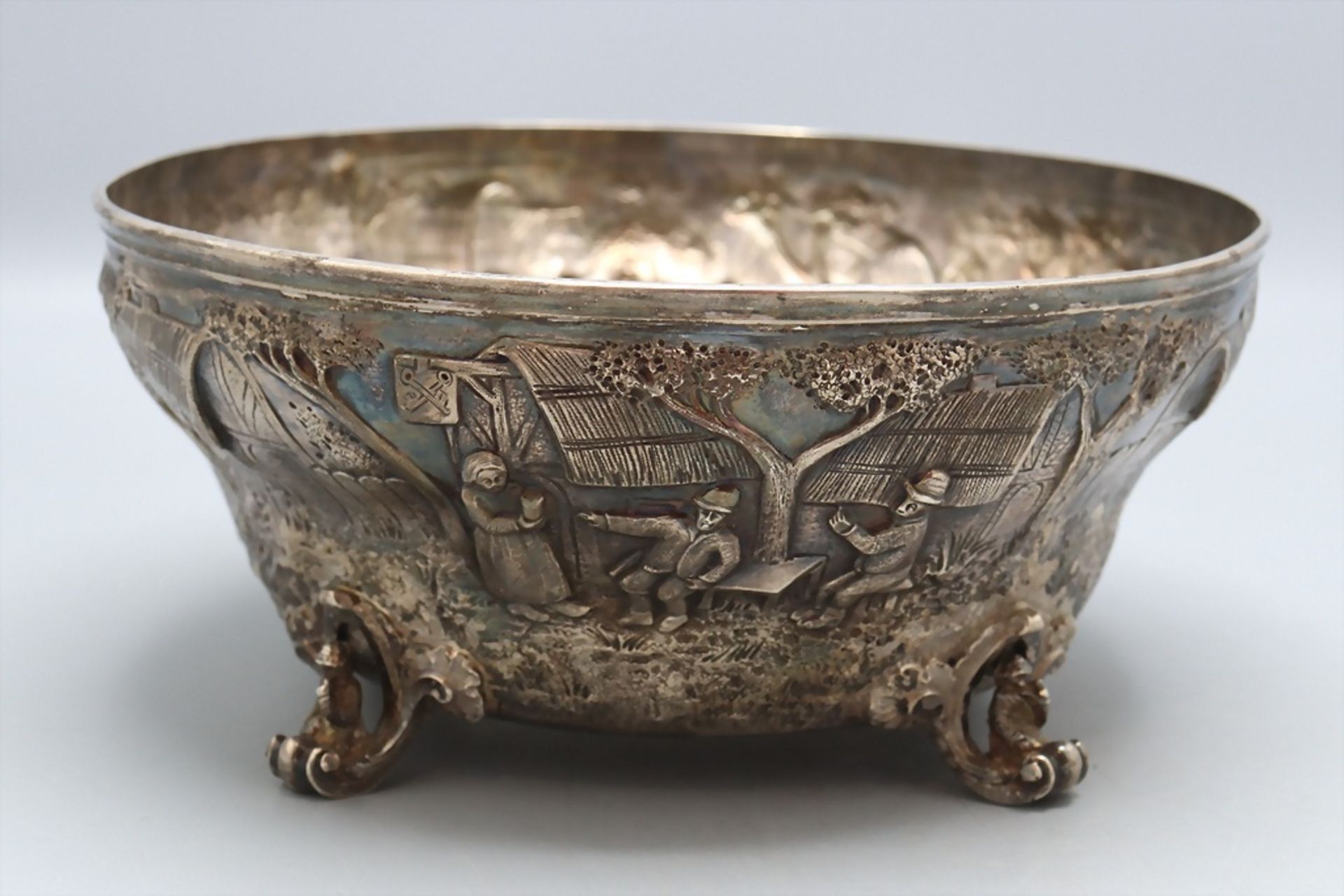Silberschale / A silver bowl, Hessenberg, 19. Jh.