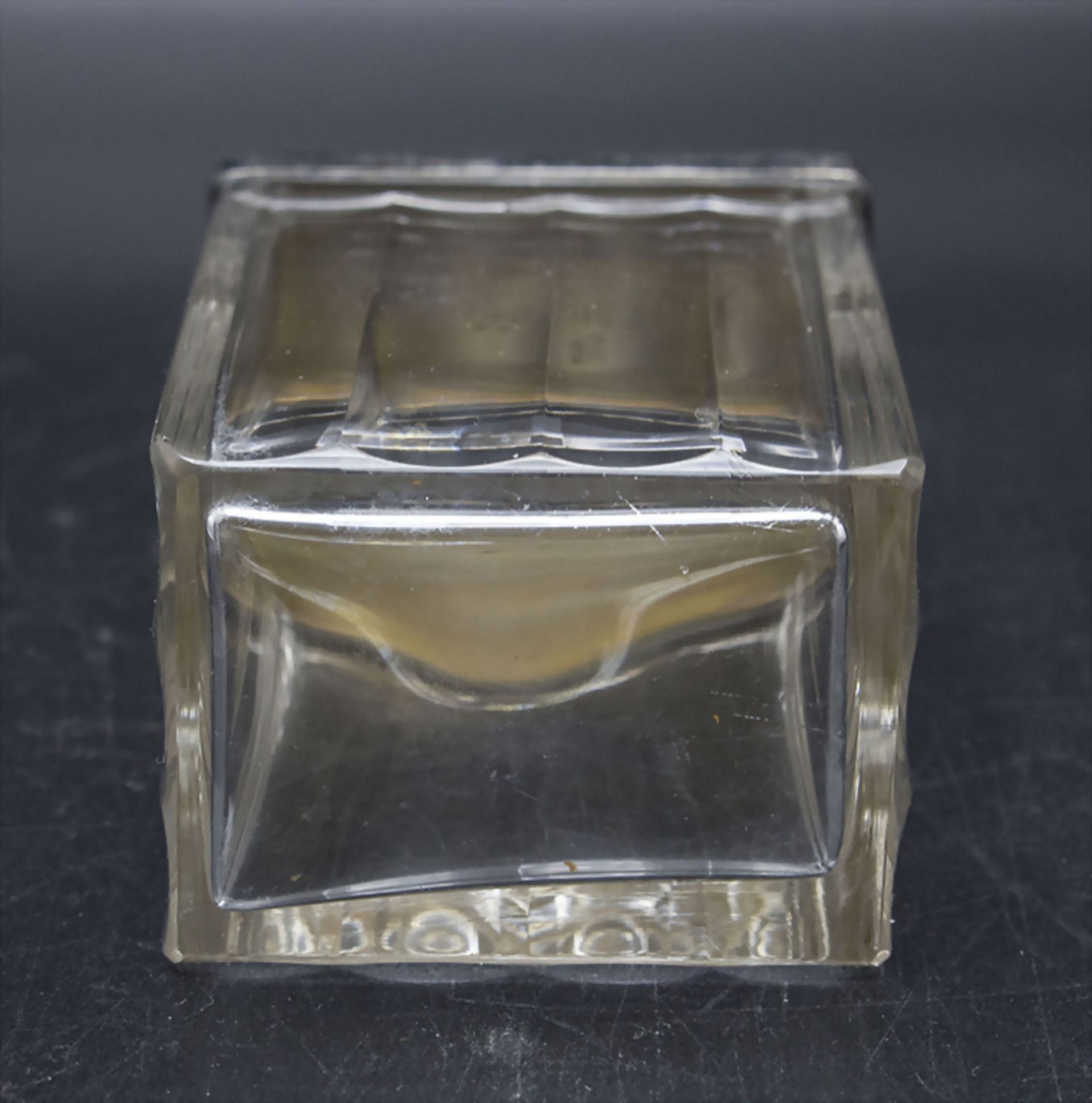 Rechteckige Art Déco Glasdose mit Silberdeckel / An Art Deco glass box with silver lid, ... - Image 4 of 5