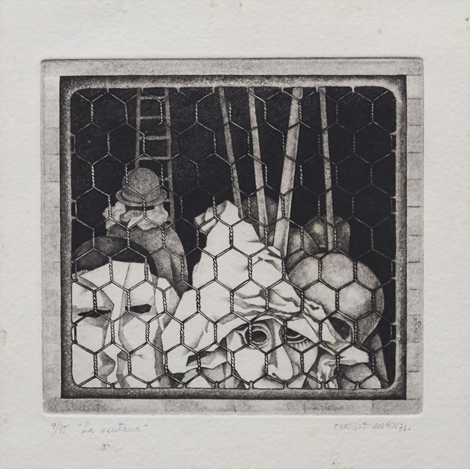 Enrique MARIN MUÑOZ (1935-2020), 'La ventana' / 'Das Fenster' / 'The window' - Bild 2 aus 3