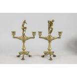 Paar Klassizismus Leuchter / A classicism pair of candle holders, wohl Barbedienne, Paris, 19. Jh.