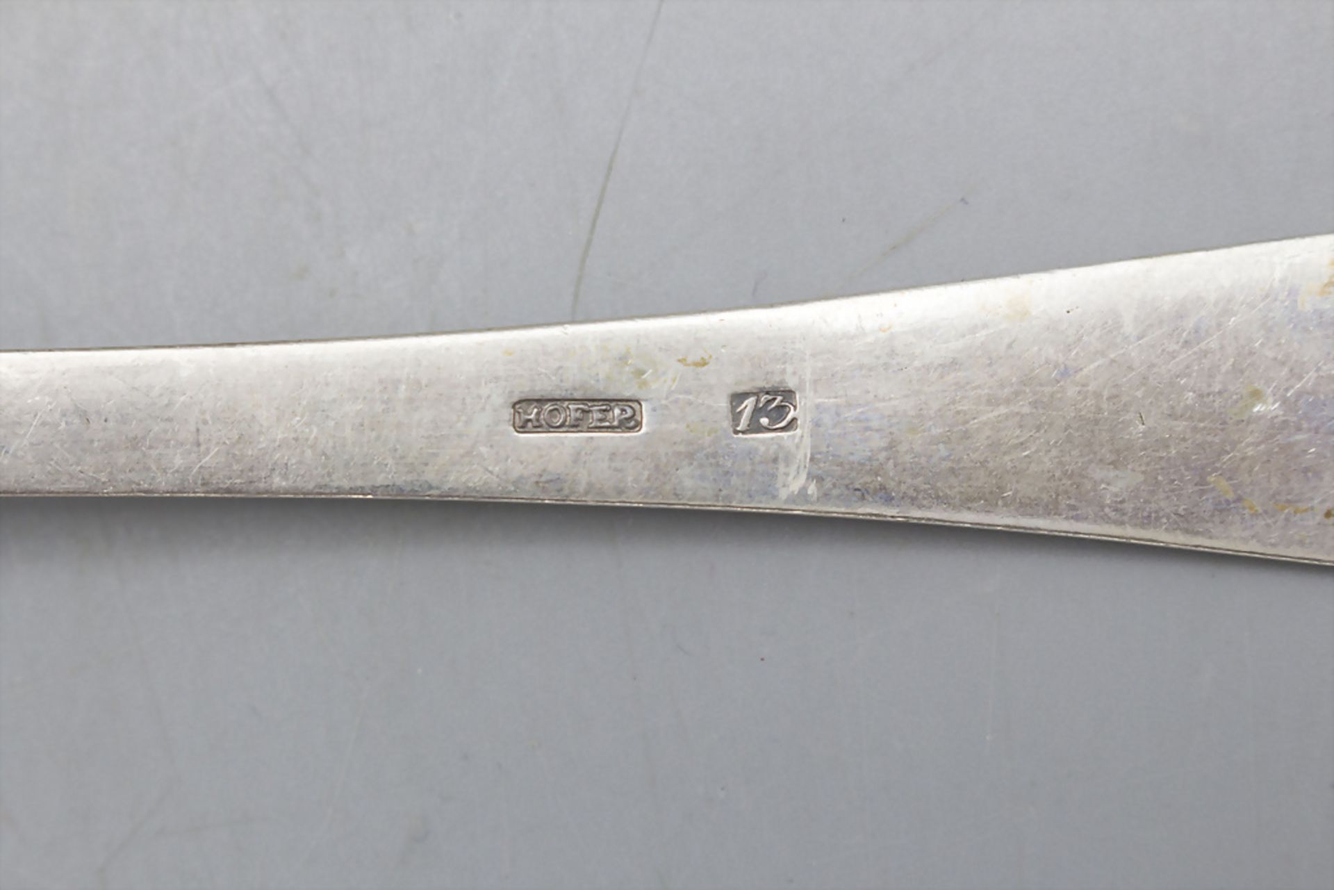 Biedermeier Löffel / A silver spoon, Josef B. Hofer, Rottweil, um 1850 - Bild 4 aus 4