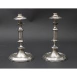 Paar Silberleuchter / A pair of silver candlesticks, Carreras, Barcelona, 19. Jh.