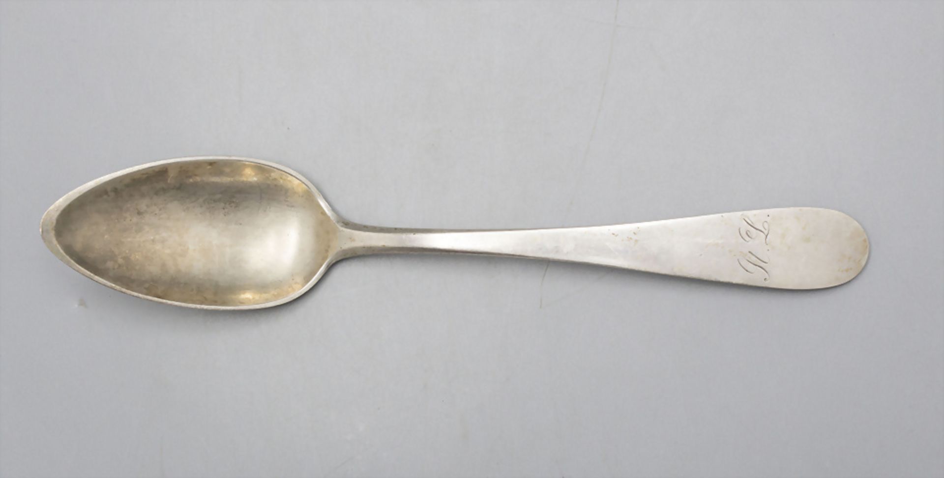 Biedermeier Löffel / A silver spoon, Josef B. Hofer, Rottweil, um 1850