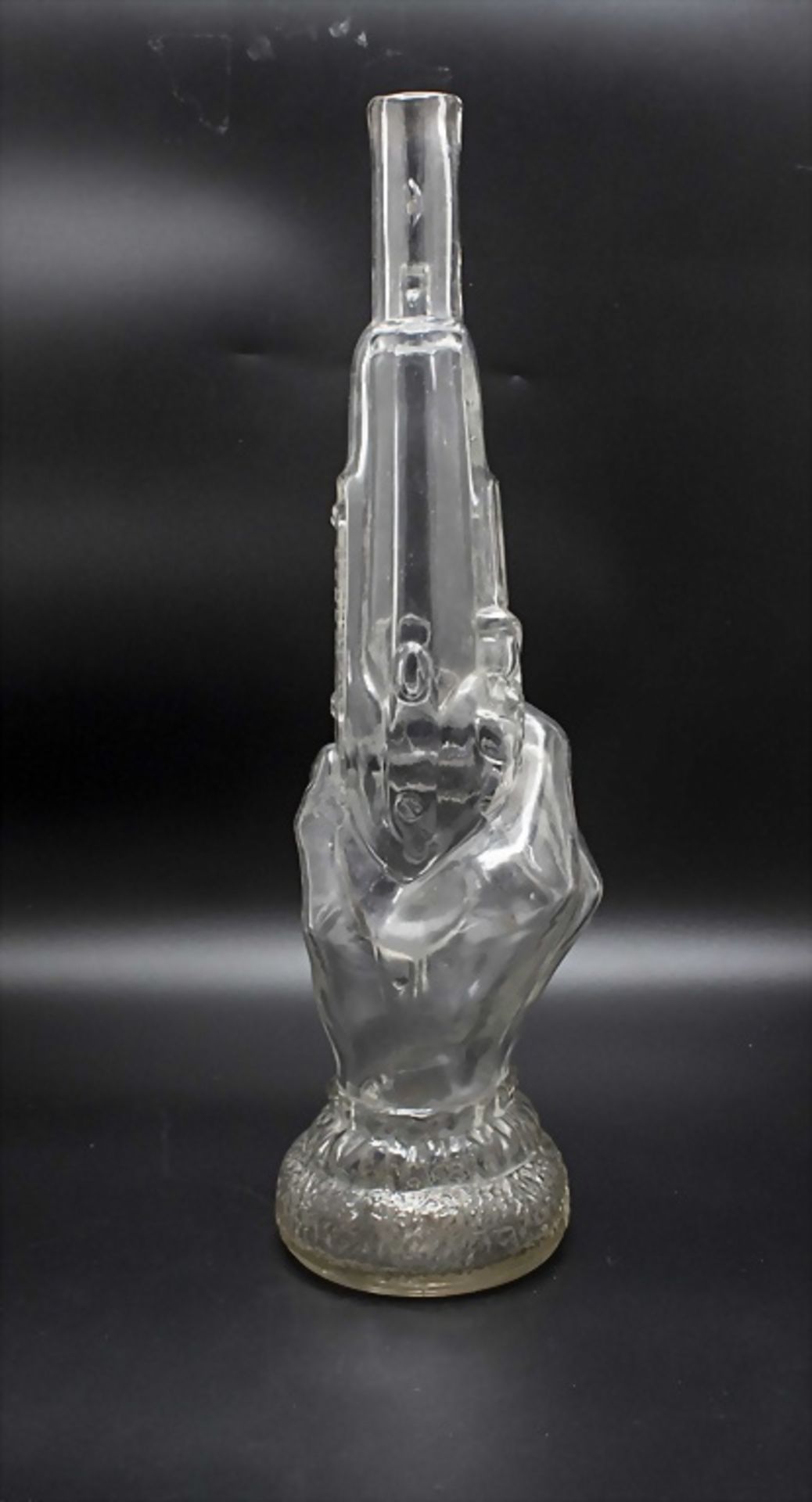 Glasflasche 'Hand mit Pistole' / Bouteille à sujet LEGRAS 'Main au pistolet' / A glass bottle ... - Bild 5 aus 6