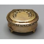 Louis-Seize Tabatiere / A silver snuff box / tobacco box, Samuel Bardet, Augsburg, 1785-1787