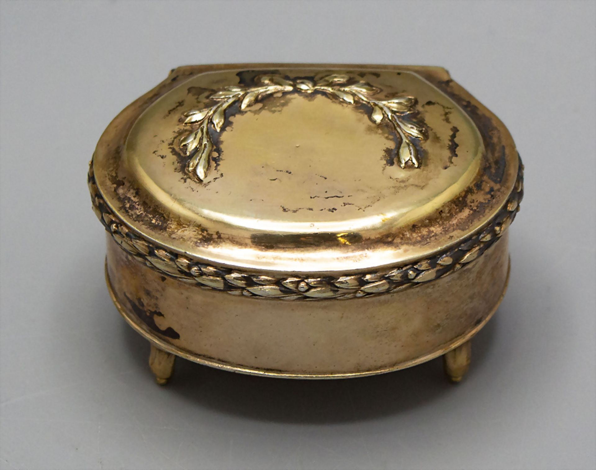 Louis-Seize Tabatiere / A silver snuff box / tobacco box, Samuel Bardet, Augsburg, 1785-1787