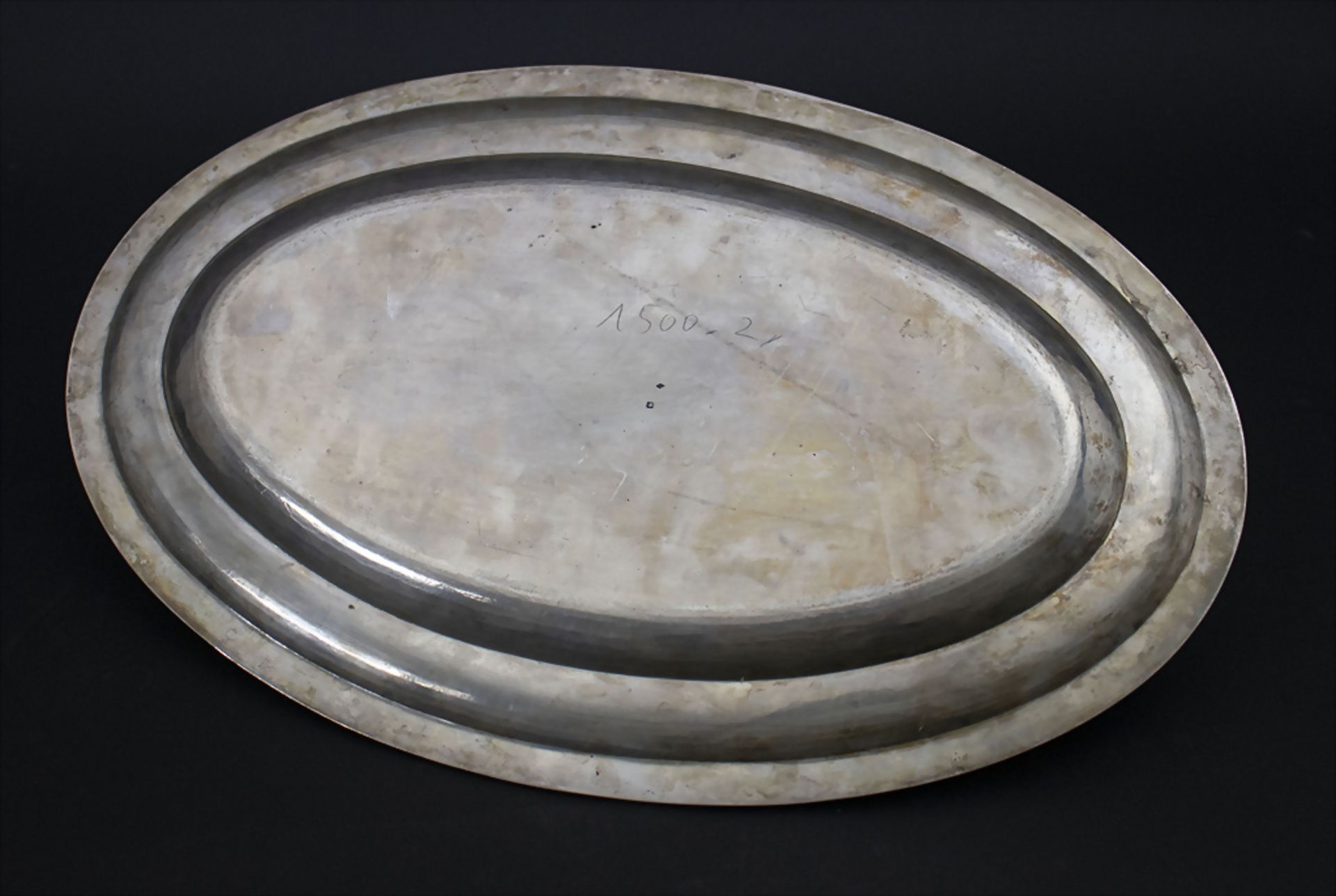 Ovale Platte / A large silver tray, Paris, 19. Jh. - Image 3 of 5