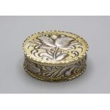 Barocke Deckeldose / Oblatendose / A lidded silver Baroque wafer box, Balthasar Haydt, ...