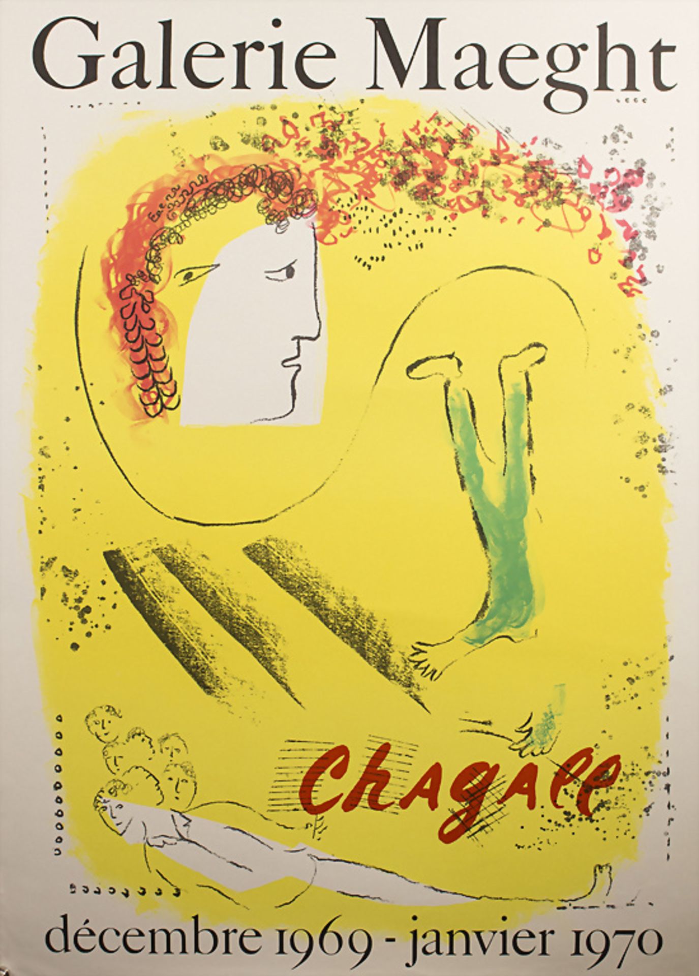 Marc CHAGALL (1887-1985), Ausstellungsplakat / Exhibition poster, Galerie Maeght, 1969-1970