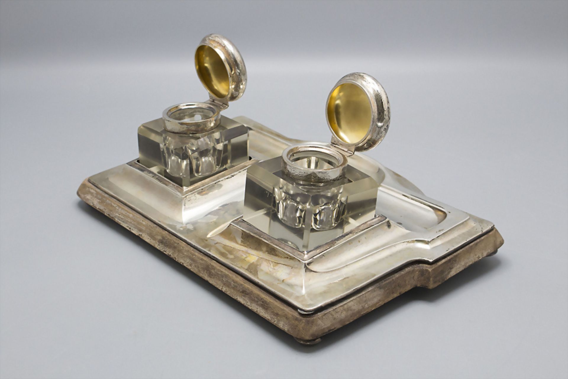 Schreibset / A silver writing set, deutsch, um 1920 - Bild 3 aus 5