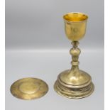 Messkelch mit Patene / A silver chalice with paten, wohl Staßburg/Strasbourg, 1819-1838