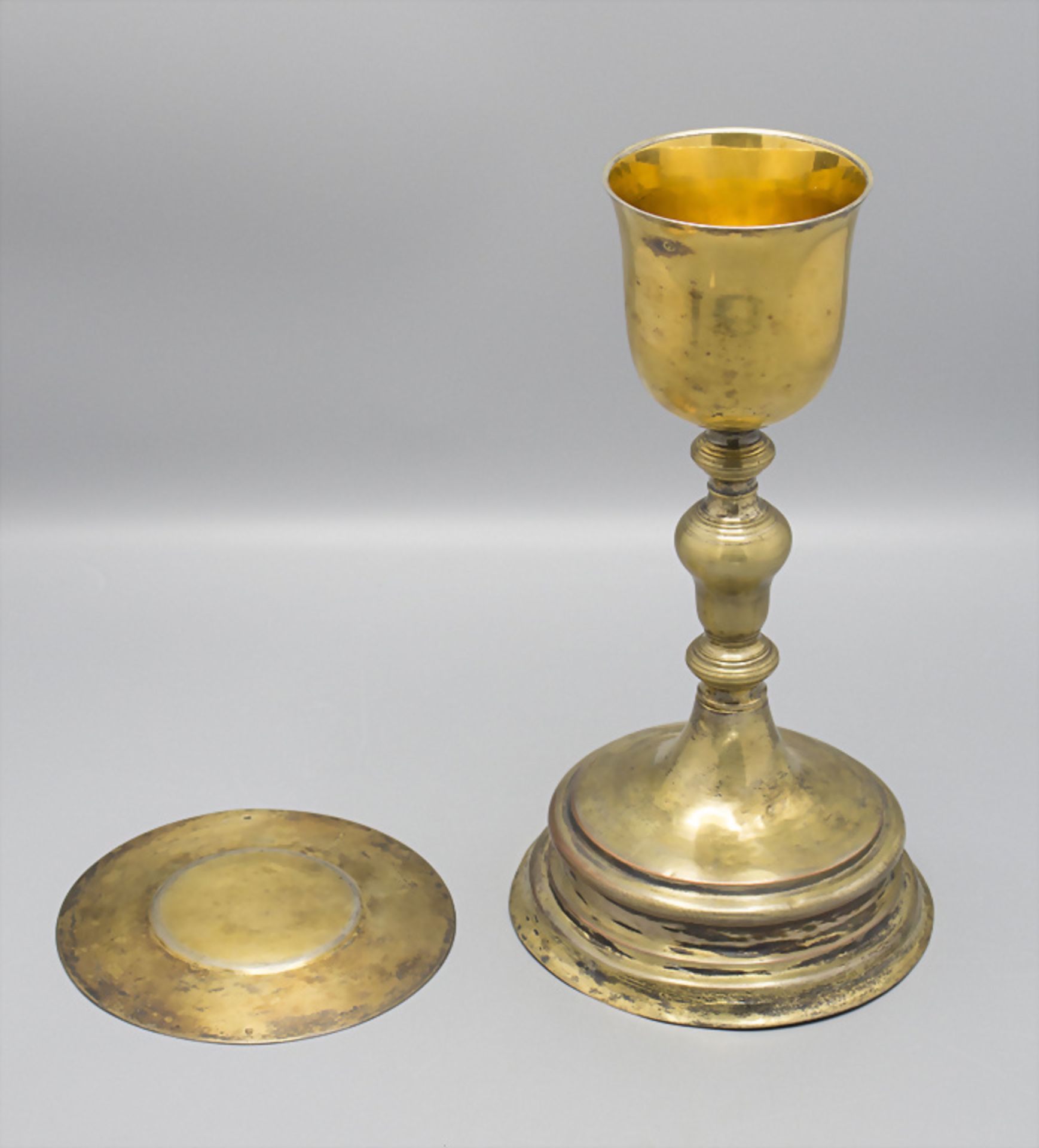 Messkelch mit Patene / A silver chalice with paten, wohl Staßburg/Strasbourg, 1819-1838