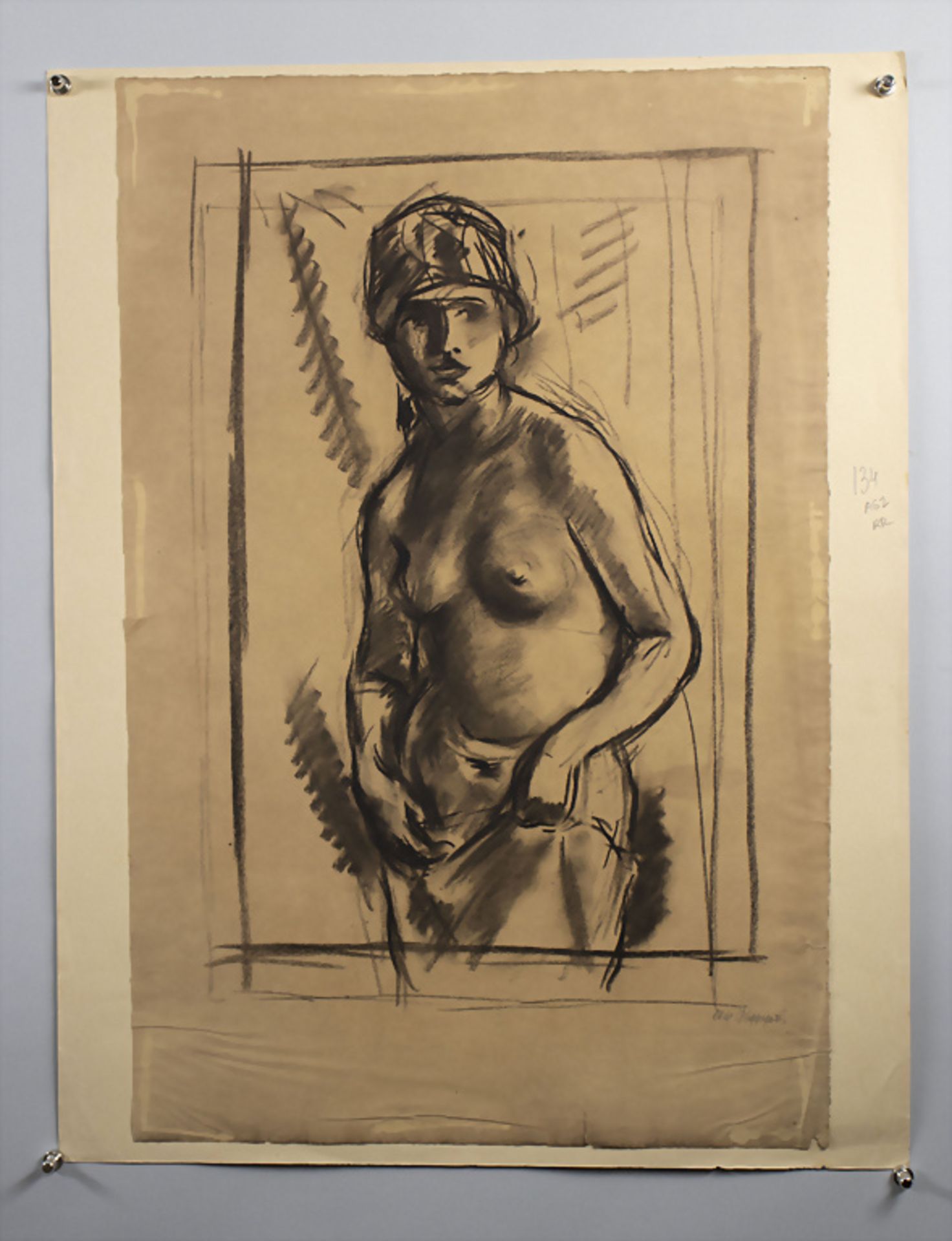 Max RAPPAPORT (1884-1924), Skizze 'Frauenakt' / A sketch of a nude - Image 2 of 5