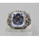 Siegelring / A silver seal ring, 20. Jh.