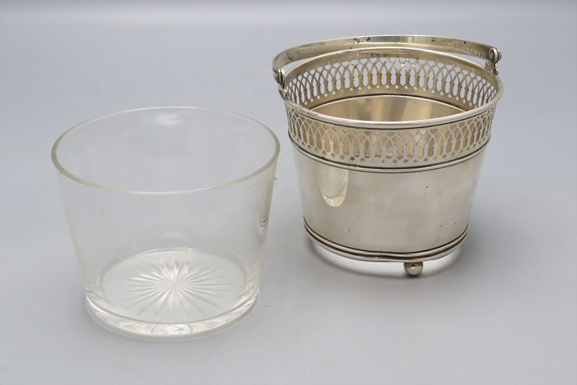 Korbschale mit Henkel / A silver basket with handle, Brand-Hier Co., USA, Anfang 20. Jh. - Bild 3 aus 8