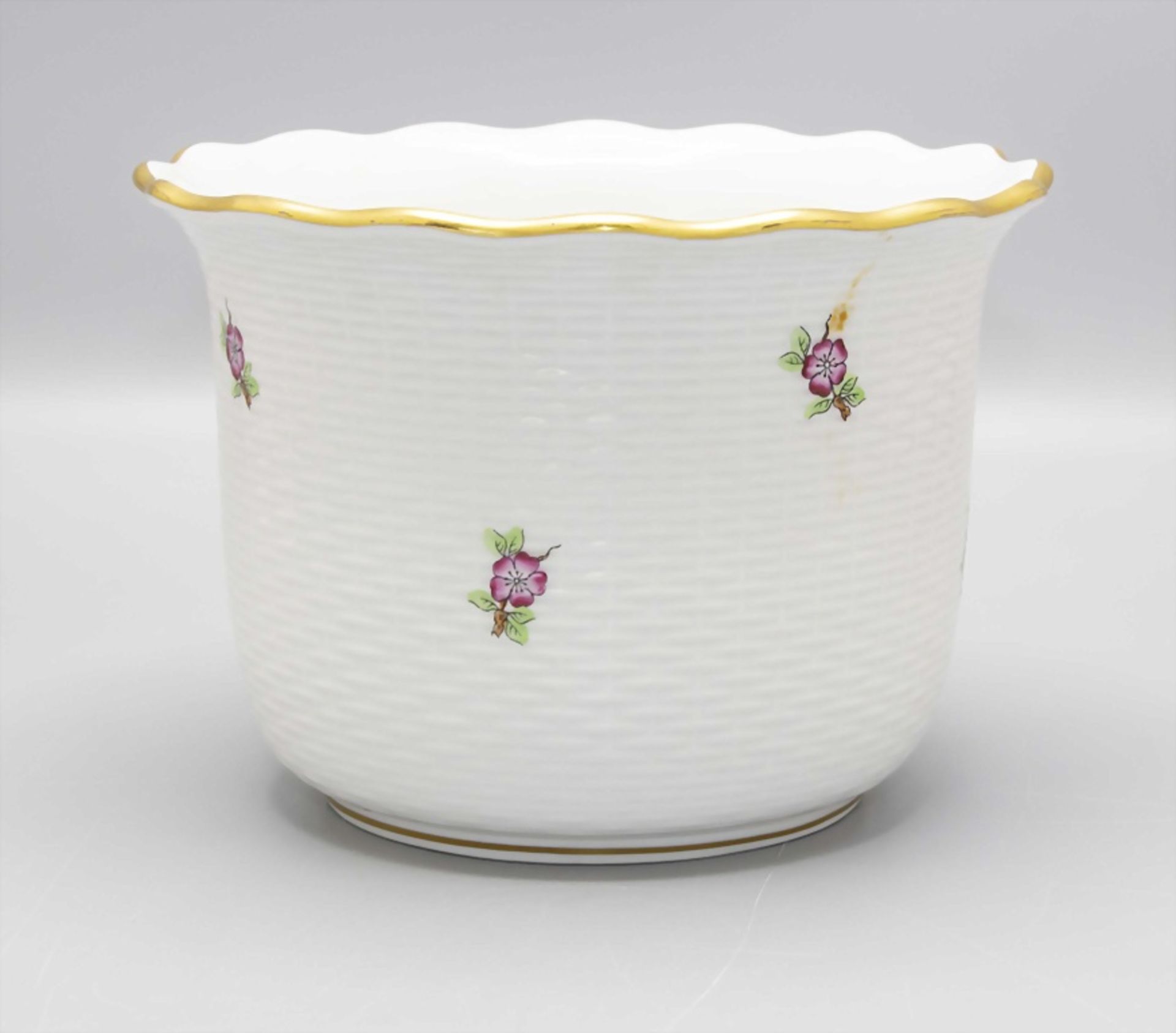 Blumenübertopf / Cachepot / A porcelain flowerpot, Herend, 2. Hälfte 20. Jh. - Bild 2 aus 3